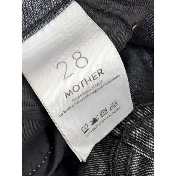 Mother Jeans The Pixie Dazzler Ankle Fray in Digging Up Dirt Gray Button Fly 28 - Picture 9 of 13